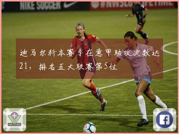 迪马尔科本赛季在意甲助攻次数达21，排名五大联赛第5位